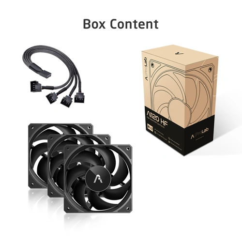 ProLab Design AI120 HF Pro-Grade Triple Pack Cabinet Fan